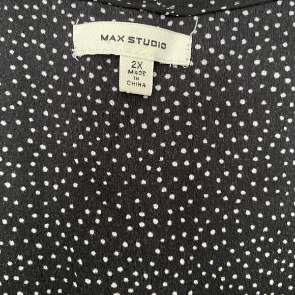 Max Studio Women's Ruffle Wrap Midi Dress - Picture 2 of 5